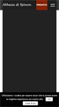 Mobile Screenshot of abbaziadispineto.com