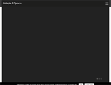 Tablet Screenshot of abbaziadispineto.com